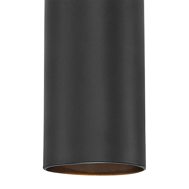 Image 2 Pilson XL 6"W Matte Black Tall Rigid Stem LED Mini Pendant more views