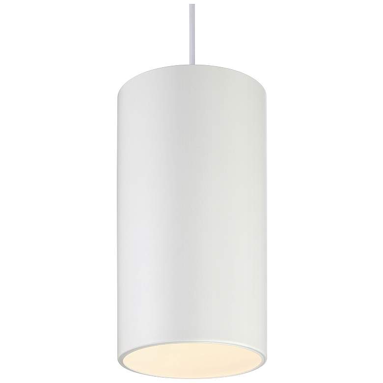 Image 4 Pilson XL 6"W Matte White Tall Rigid Stem LED Mini Pendant more views