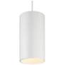 4_Pilson XL 6"W Matte White Tall Rigid Stem LED Mini Pendant more views