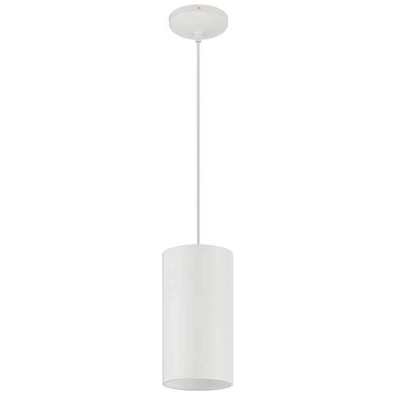 Image 5 Pilson XL 6"W Matte White Tall Rigid Stem LED Mini Pendant more views