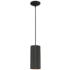 Pilson XL Tall Matte Black LED Pendant With Black Cord