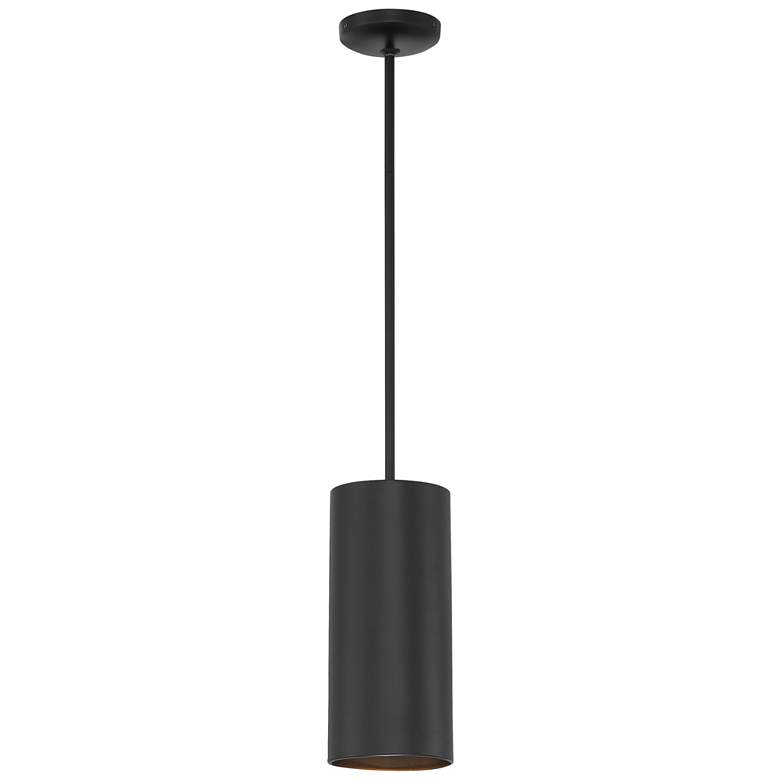 Image 1 Pilson XL Tall Matte Black Pendant With Rigid Stem