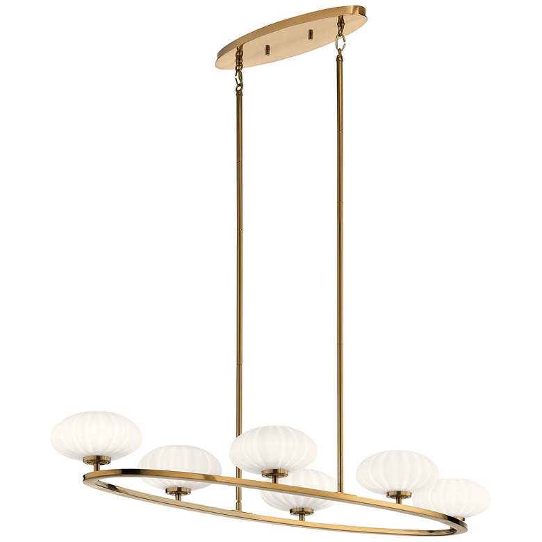 Image 2 Pim 39" Oval Chandelier Gold