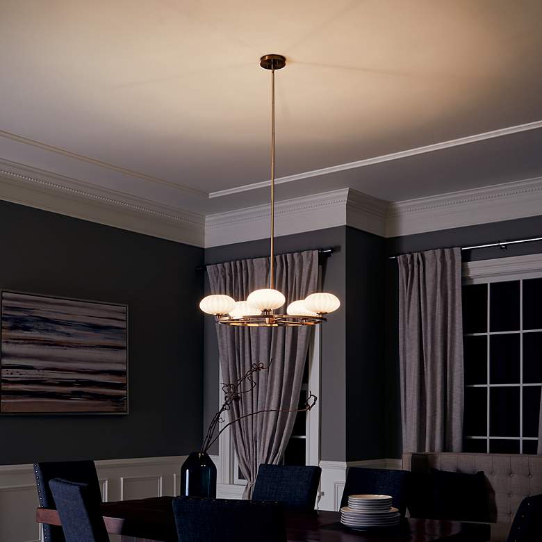 Image 7 Pim 40" Chandelier Gold more views