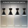 2_Pin Up 8.88"H x 5.88"W 1-Light Mini-Pendant in Black more views