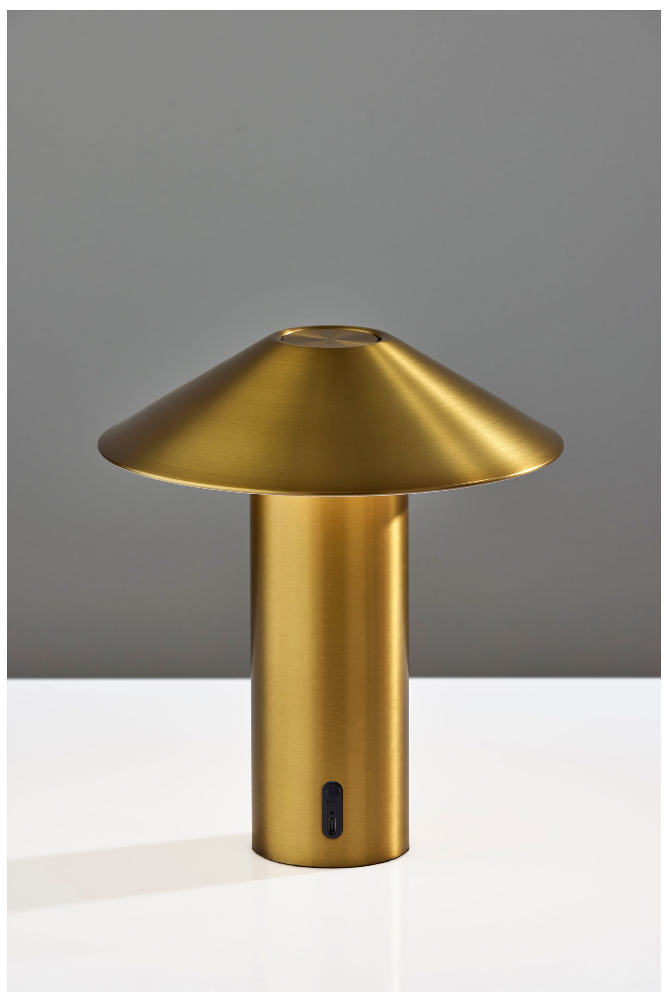 Image 4 Pina LED Cordless Table Lamp- Antique Brass more views