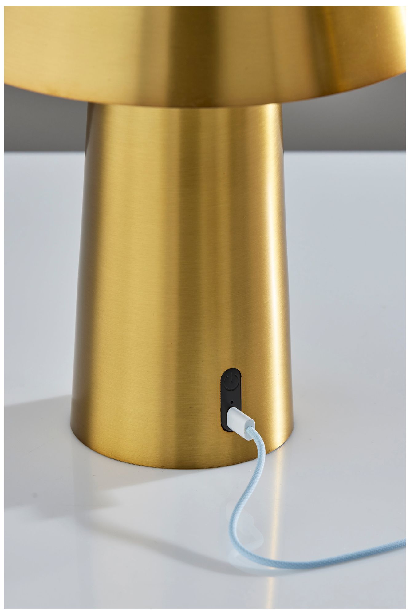 Image 7 Pina LED Cordless Table Lamp- Antique Brass more views
