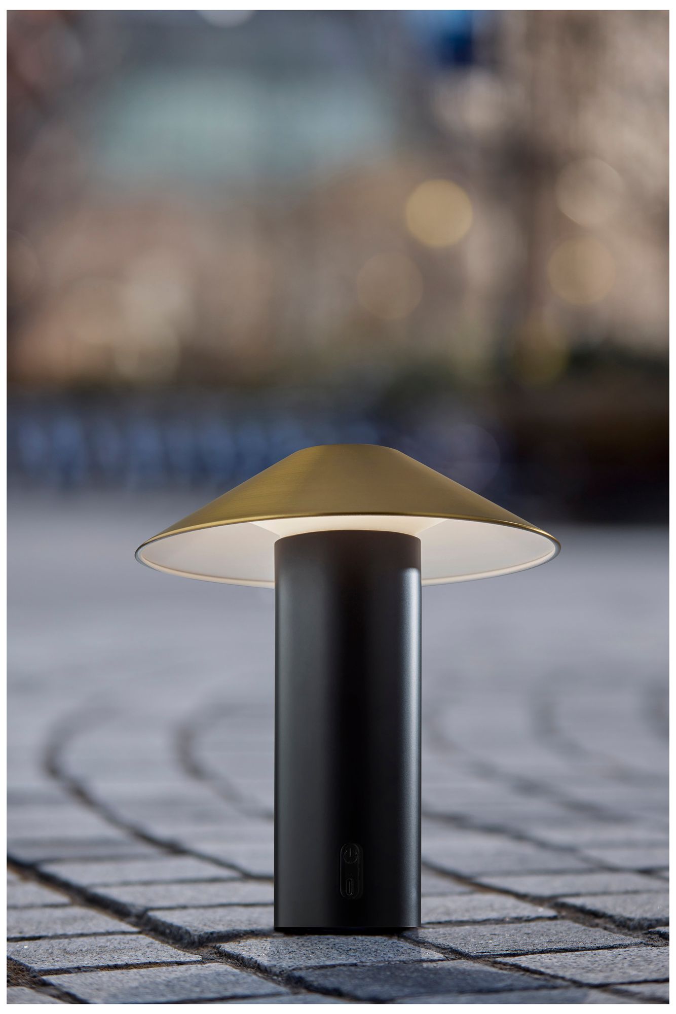 Pina LED Cordless Table Lamp- Black
