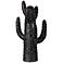 Pincushion 20" High Glossy Black Decorative Statue