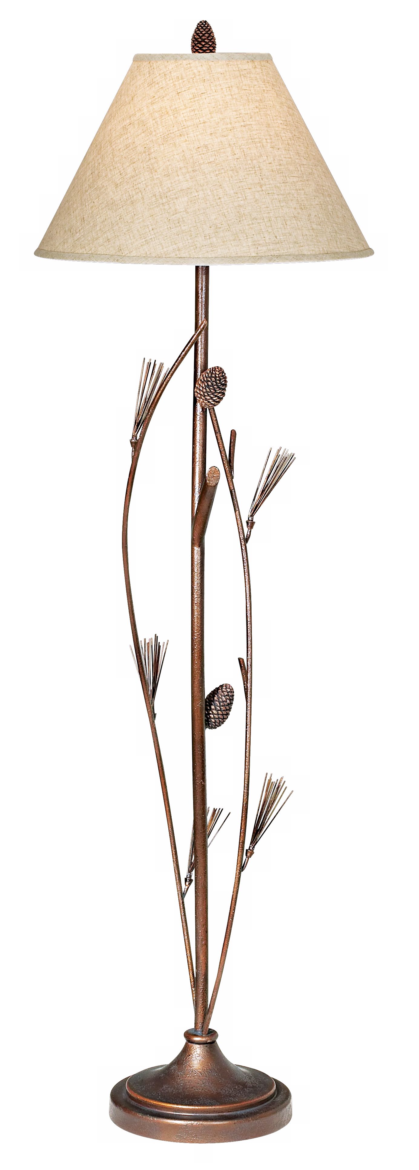 pine cone floor lamp