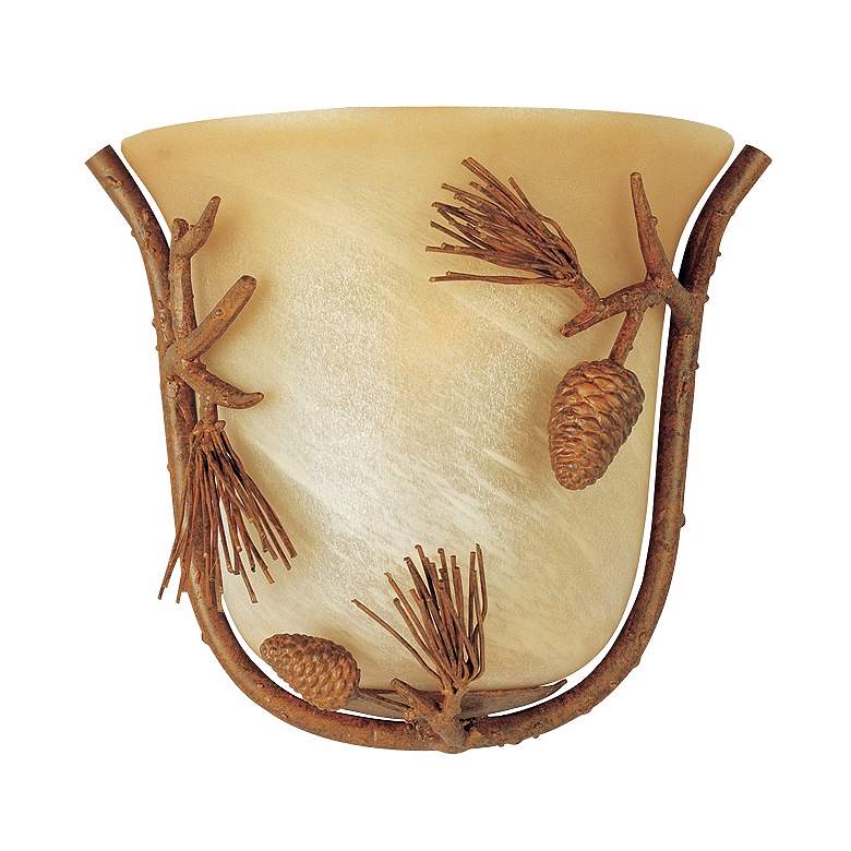 Image 1 Pine Grove Collection Pinetree 10 1/2 inch Wall Sconce