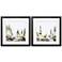 Pine Hill 18" Square 2-Piece Framed Wall Art