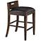 Pine Hill Rustic Pine Wood Counter Height Desk Chair