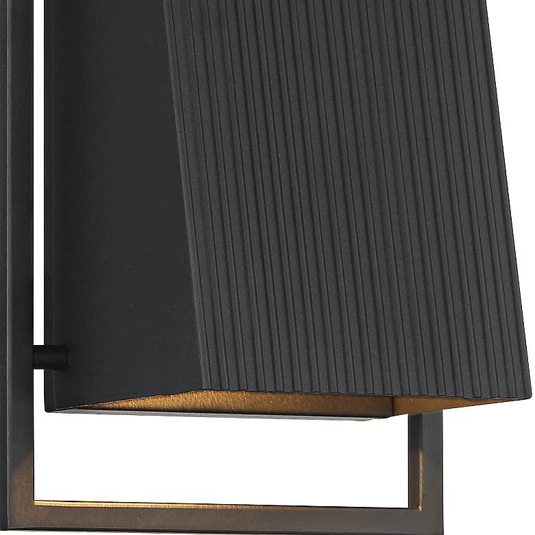 Image 5 Pine Hills 13 1/2" High Black Dark Sky Outdoor Wall Light more views