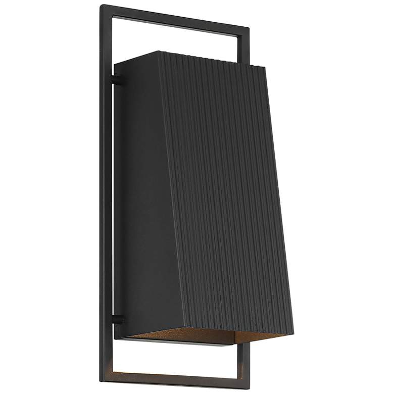 Image 3 Pine Hills 16.75" Wide 1-Light Black Outdoor Wall Light
