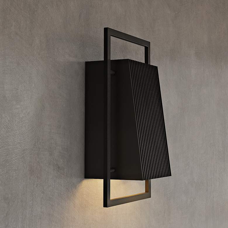 Image 2 Pine Hills 16.75" Wide 1-Light Black Outdoor Wall Light