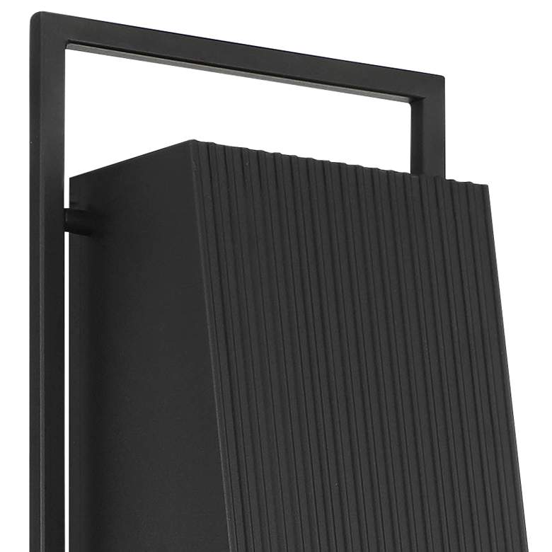Image 4 Pine Hills 16.75" Wide 1-Light Black Outdoor Wall Light more views