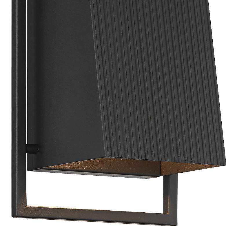Image 5 Pine Hills 16.75" Wide 1-Light Black Outdoor Wall Light more views