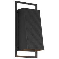 Pine Hills 16 3/4" High Black Outdoor Wall Light