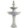 Pineapple 44" High Old Stone 3-Tier Outdoor Fountain