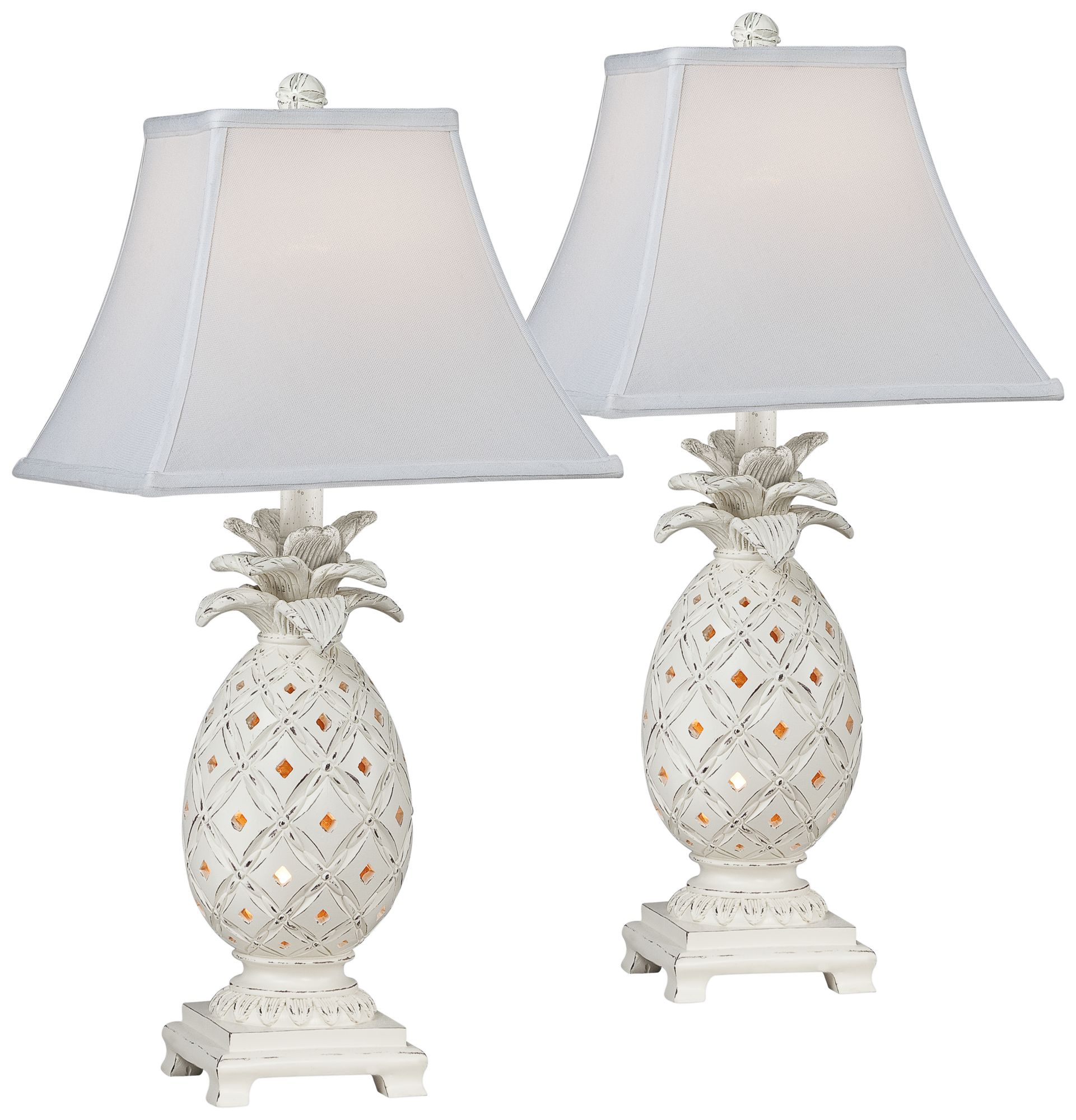 antique white table lamps