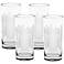 Pineapple Engraved Cooler Glass Set of 4