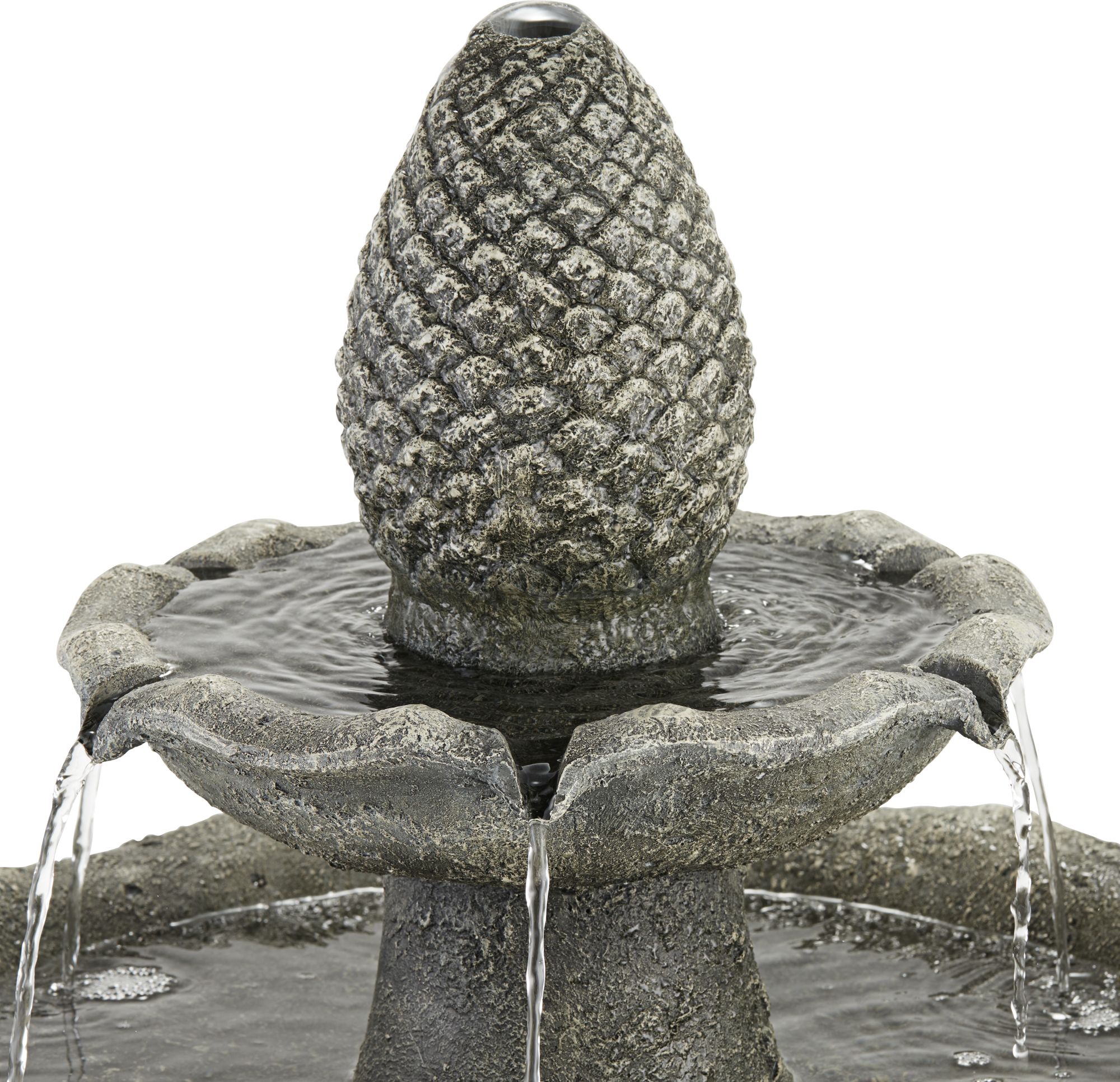 Pineapple Garden 35" High Gray 2Tier Indoor/Outdoor Fountain 17V85