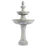Pineapple Old Stone 3-Tier Outdoor Fountain