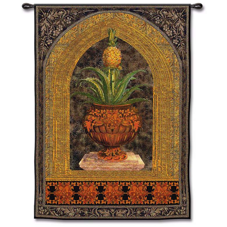 Image 1 Pineapple Surprise Medium 53 inch High Wall Tapestry