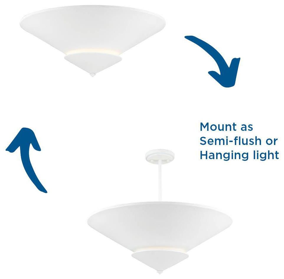 Pinellas Collection 25 in. Four-Light Flush Mount