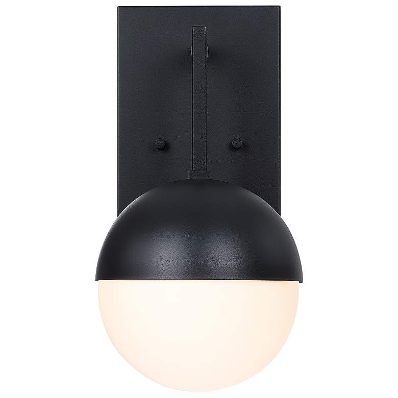 Image 1 Pineview Black Outdoor Hardwired Wall Sconce