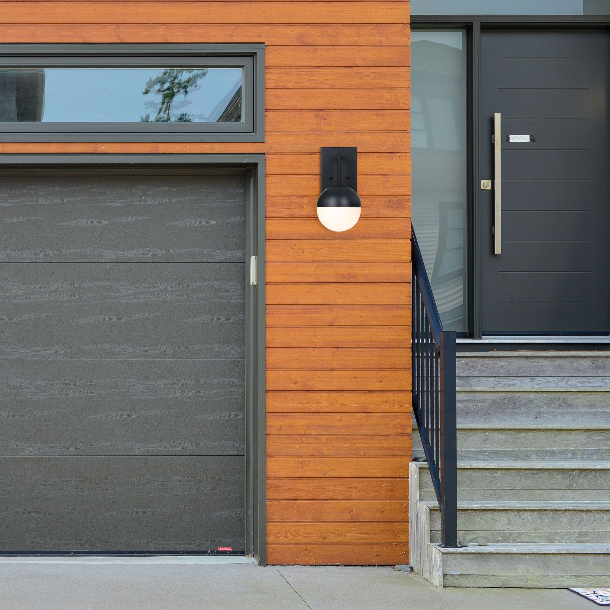 Pineview Black Outdoor Hardwired Wall Sconce