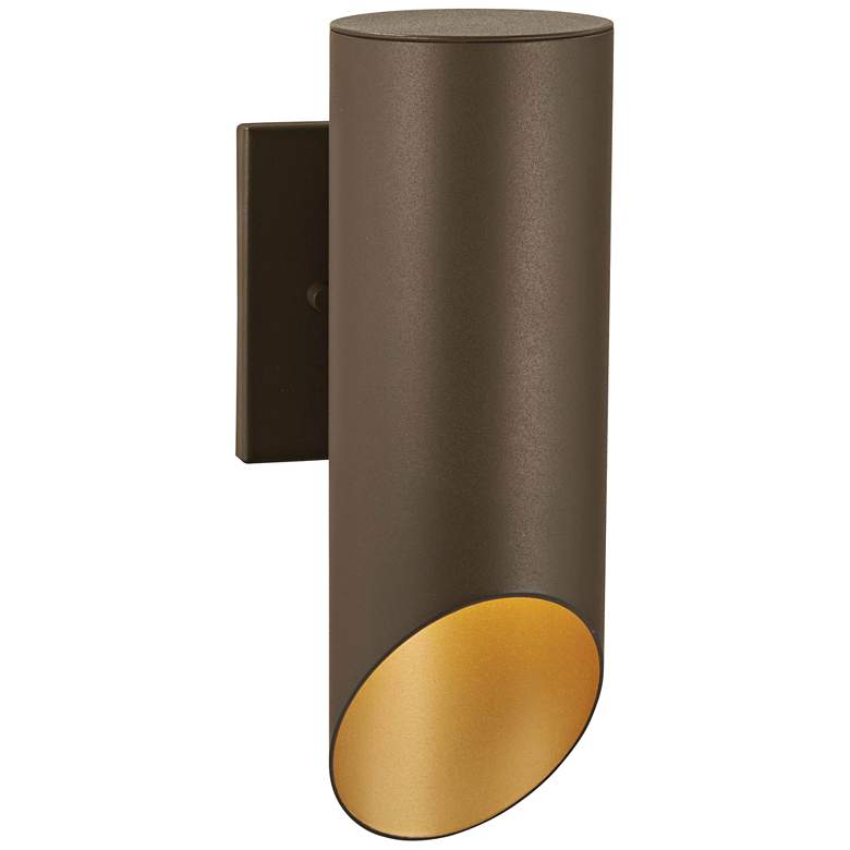 Pineview Slope 12 1/2&quot; High Sand Bronze Outdoor Wall Light