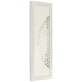 Image5 of Pini Woven Ivory 47" High Mirrored Wall Art Set of 3 more views