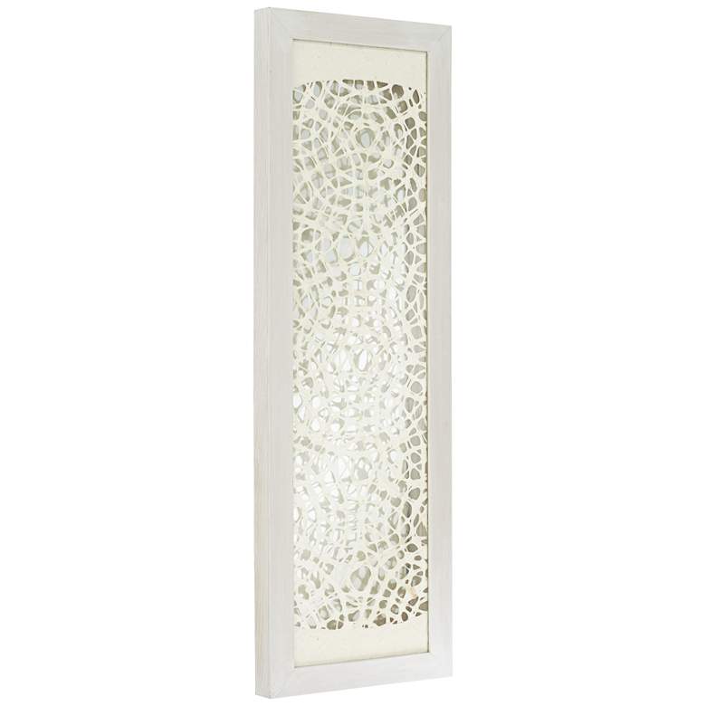 Image 6 Pini Woven Ivory 47 inch High Mirrored Wall Art Set of 3 more views