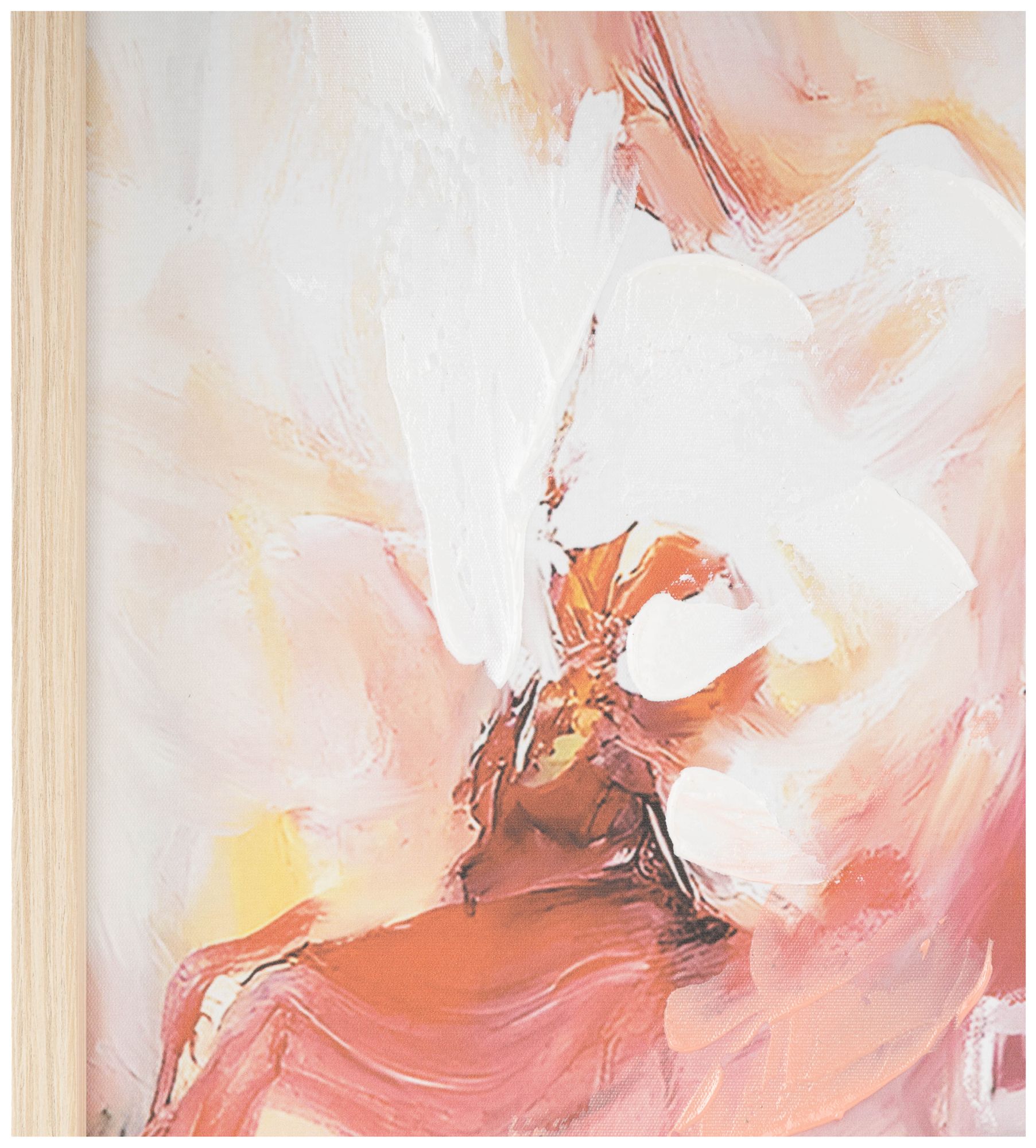 Image 3 Pink Canvas Modern Framed Wall Art, 24" x 1" x 20" more views