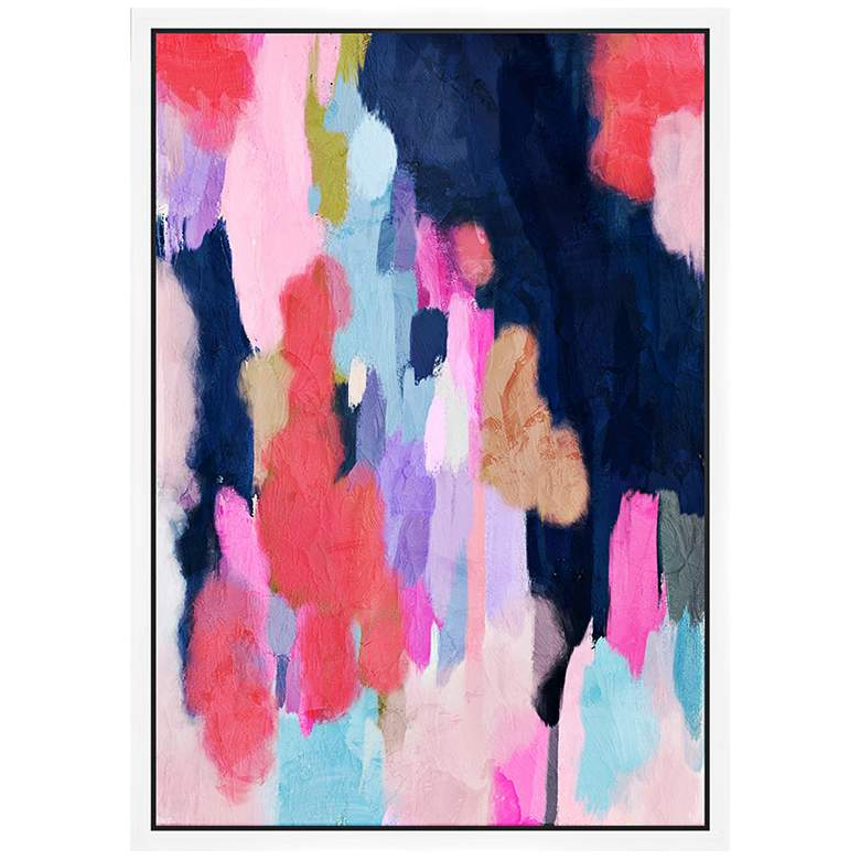 Image 1 Pink Contemporary II 37 3/4 inch High Framed Canvas Wall Art