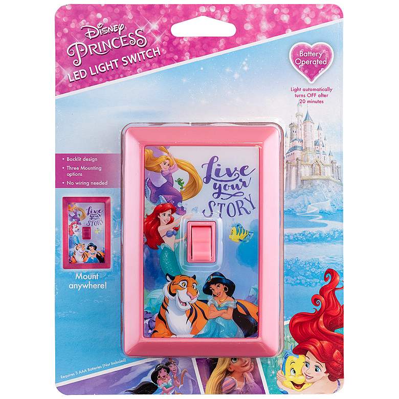 Image 6 Pink Disney Princess Wireless LED Light Switch more views