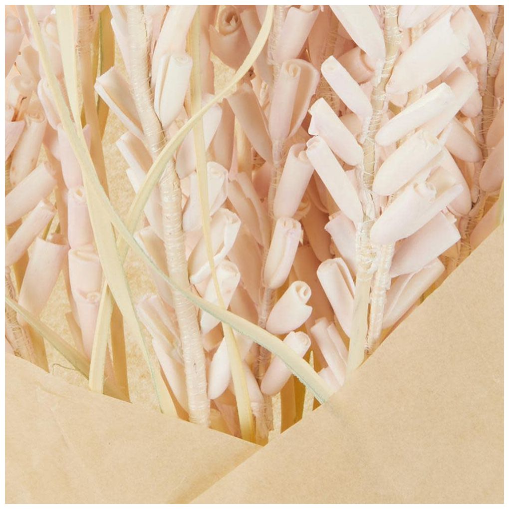 Pink Dried Plant French Country Natural Foliage, 6" x 6" x 41"