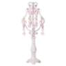 Pink Droplet 19 1/2" High White Mini Chandelier Accent Lamp