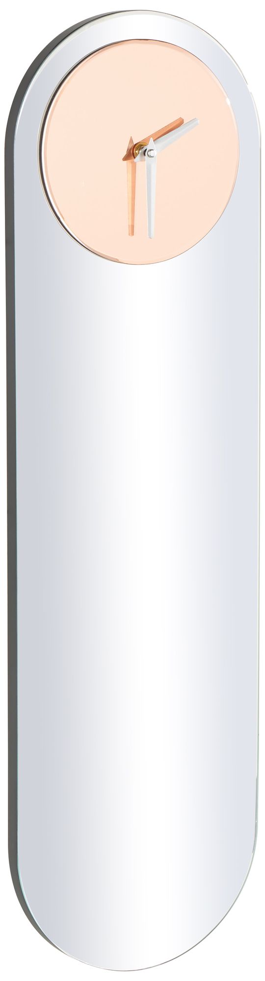 Image 6 Pink Glass Glam Wall Clock, 8" x 1" x 28" more views