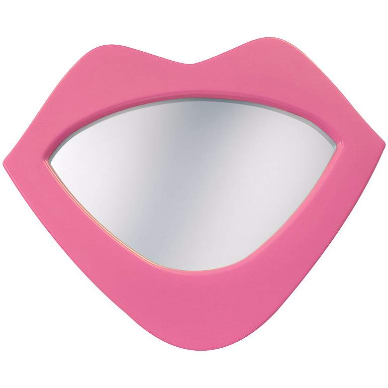 Image 1 Pink Lips 22 inch High Wall Mirror
