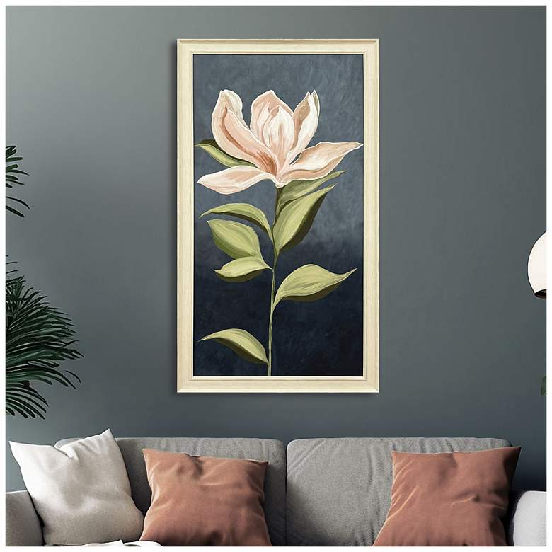 Image 4 Pink Magnolia Flora I 28"W x 52"H Transitional Framed Art more views