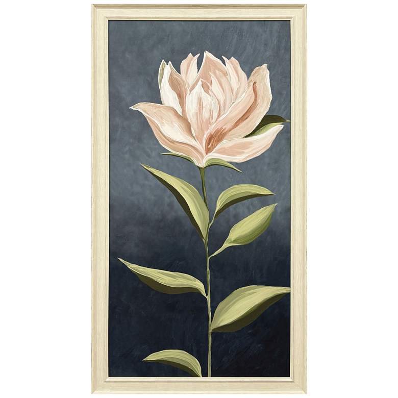 Image 1 Pink Magnolia Flora II 28"W x 52"H Transitional Framed Art