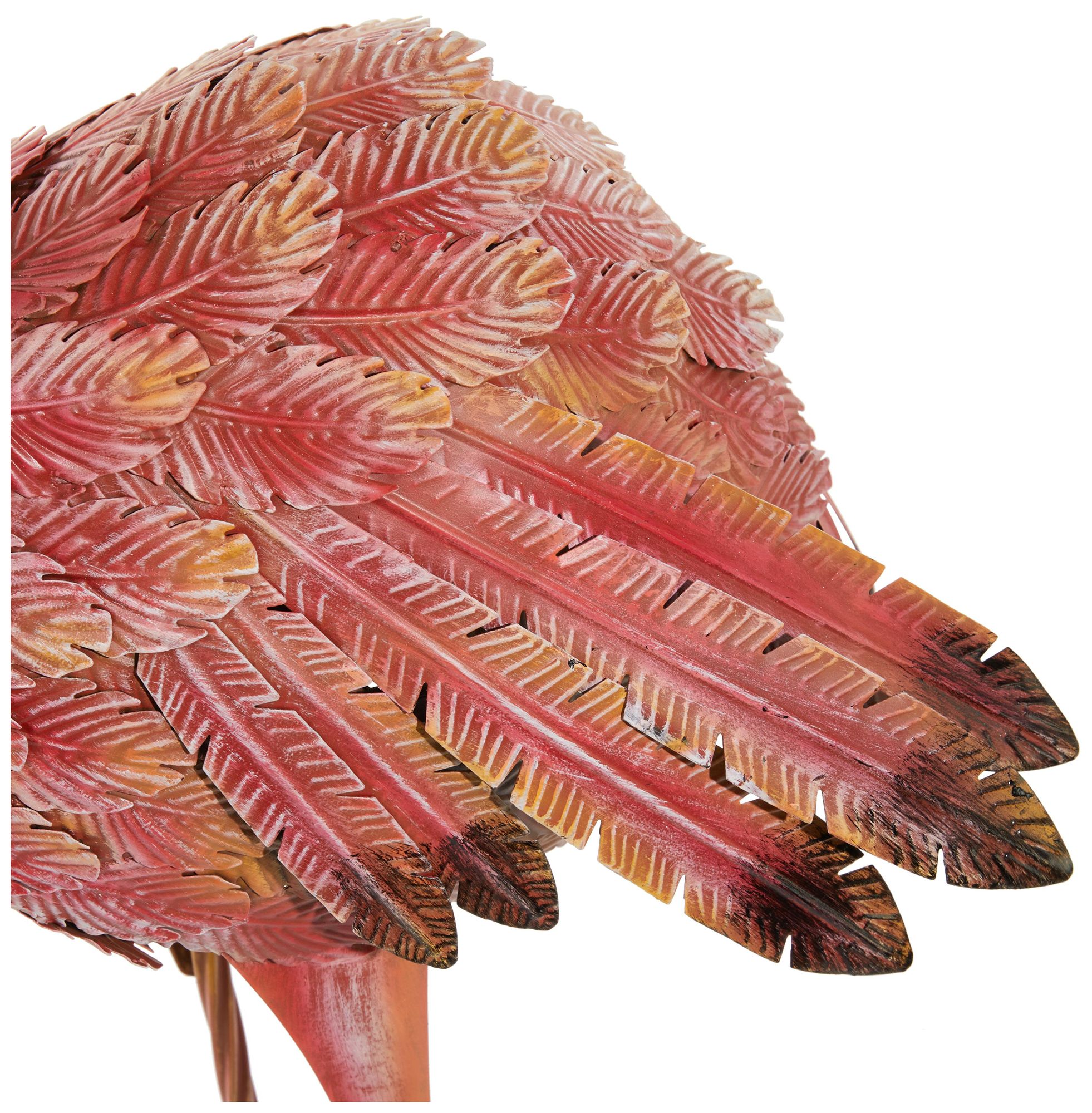 Image 3 Pink Metal Coastal Garden Sculpture, S/2 51", 54"H more views