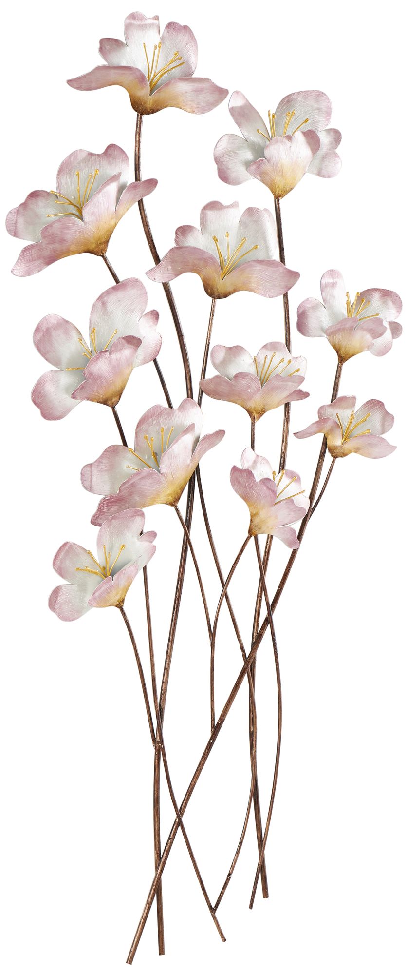 Image 6 Pink Metal Glam Wall Decor, 19" x 2" x 38" more views
