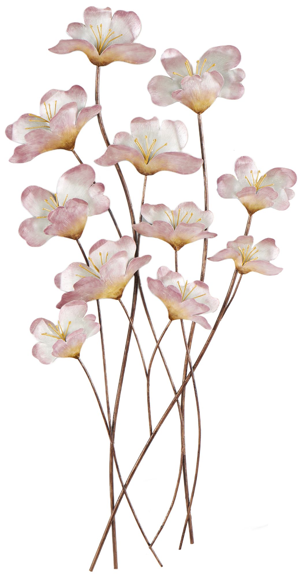 Image 2 Pink Metal Glam Wall Decor, 19" x 2" x 38"