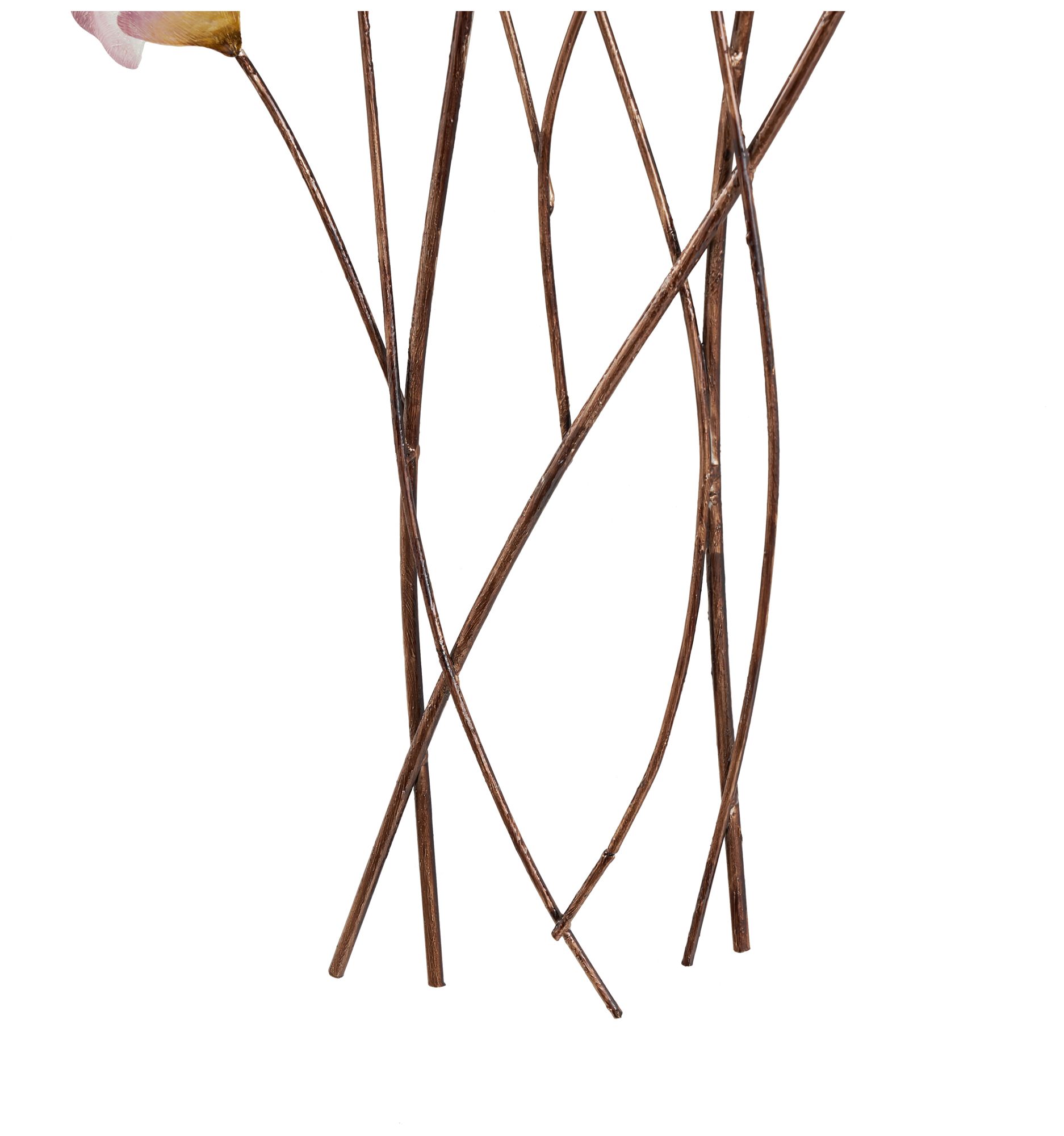 Image 4 Pink Metal Glam Wall Decor, 19" x 2" x 38" more views