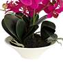 Pink Orchid 24" High Faux Flowers in White Pot