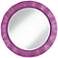Pink Orchid 32" Round Brezza Wall Mirror